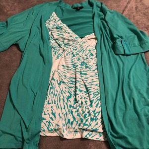 Cardigan attached top